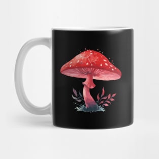 Red Mushroom on Green Grass Mug